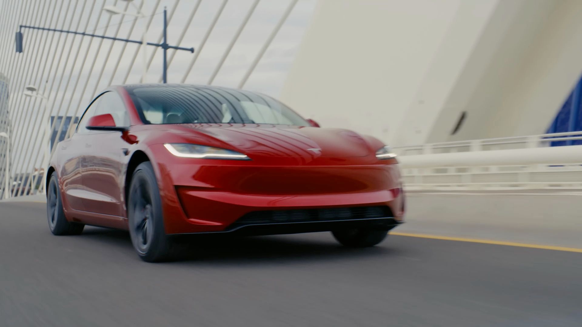 Tesla Model 3 Performance 3/4 front view