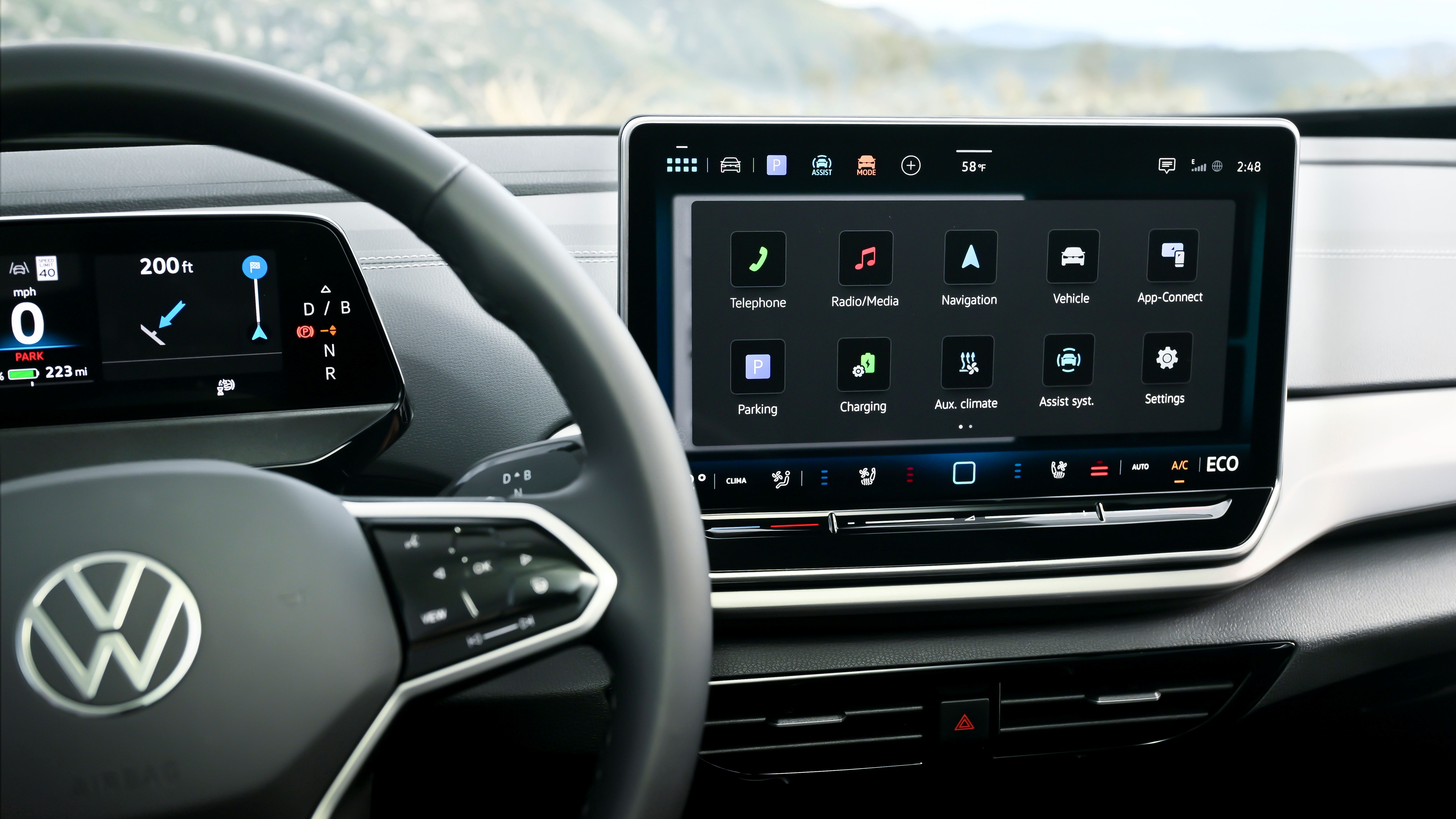 VW ID4 Infotainment Screen