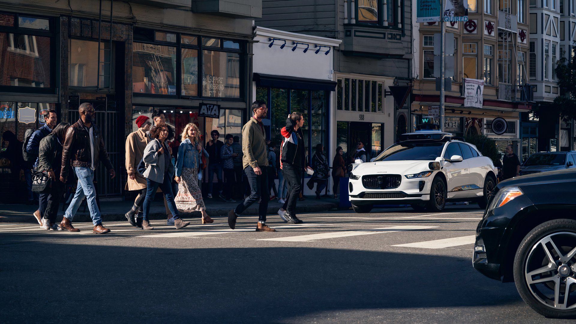 Waymo At Crosswalk