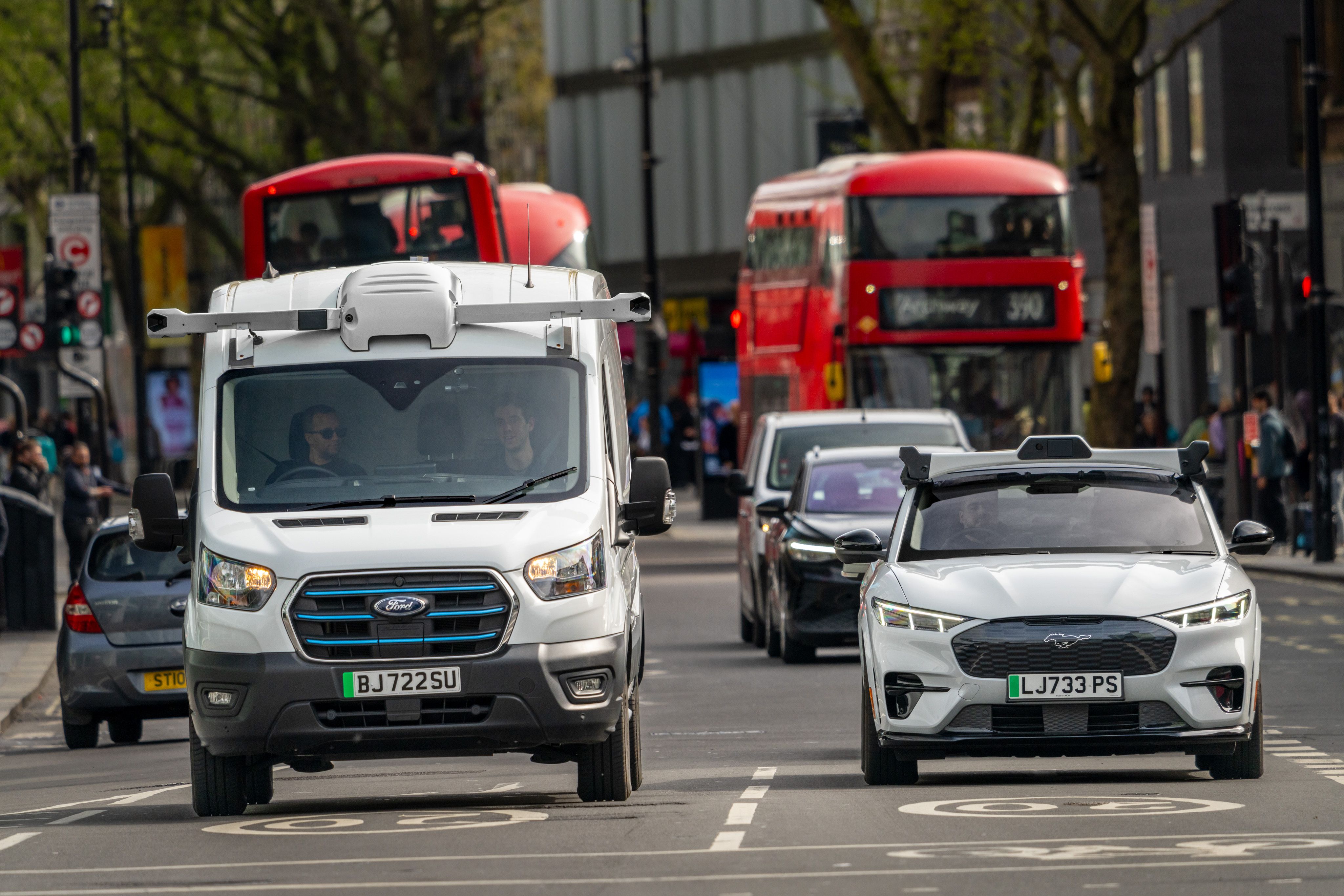 Wayve Autonomous Vehicles Fleet On Road